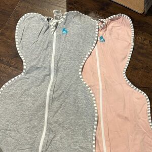 Love to Dream Swaddle Sleep Sacks in Gray and Pink
